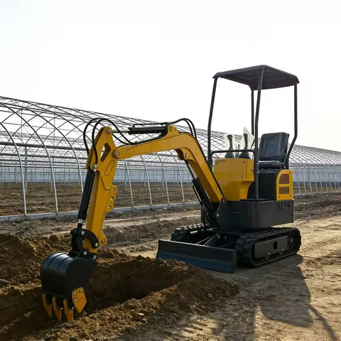 Kubota Engine 0.8 Ton - 2.0 Ton Mini Digger - Low Noise, Eco-friendly & Ideal for Community Greening