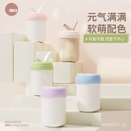 AKS Accompanying Straw Cup 316 Stainless Steel Insulated Water Cup Outdoor Portable Cup Cute Girl Hi