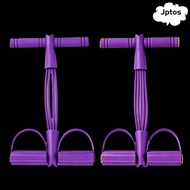 JPTOS 2PCS Pedal Resistance Band, 4 Tube 6 Tube Resistance Band Trainer, Compact T Handle Dual Foot 