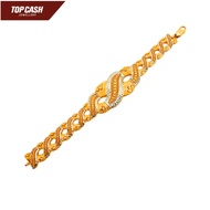 Top Cash Jewellery 916 Gold 2 Tone Bracelet