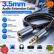 7TILOYSHOP Headphone Extension Line, Broad Compatibility Straight Plug 3.5mm Audio Extension Cable, 