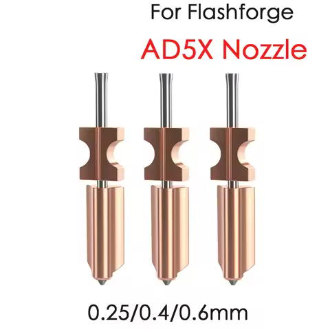 For Flashforge AD5X Nozzle Upgrade Detachable 0.4 0.6 0.25 0.8mm for Flashforge AD5X Hotend Extruder