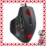 Redragon M811 Aatrox MMO Gaming Mouse - Wired RGB with 15 Programmable Buttons, Ergonomic Design, 10