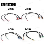 1pair Mini M6 6mm 2 3 4 5 Pin Waterproof Cable M6 Solar Panel Terminal Plug Signal Connecting Sensor
