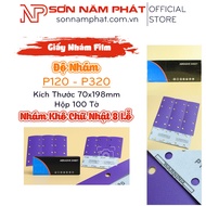 Rectangular Purple Film Sandpaper Size 70x198mm P120 – P320