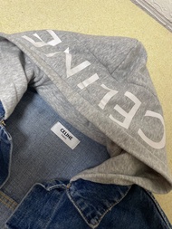 Celine 牛仔外套連帽