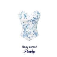 Flexy Corset Tube Shirt With Breast Foam And Luxurious Waist-Chest Shaped Material - (Freshy)