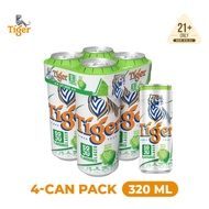 Tiger Soju Flavoured Lager (Gutsy Grape) Can 5.5% Alcohol 4-Can Pack (4 x 320ml)