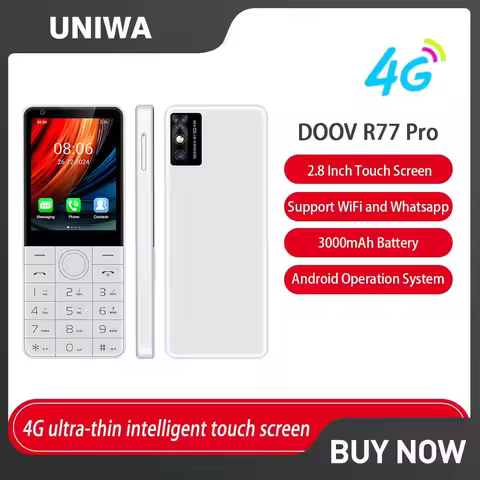 DOOV R77 Pro 4G Smart Touch Screen 2.8“ 3GB+32GB Android 5MP Camera Whatsapp Russian Multilingual Ke