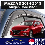 Mazda 3 2014-2018 Car Window Door Visor (Mugen) Rain Deflector Guard (KAM AUTO MART PTE LTD)