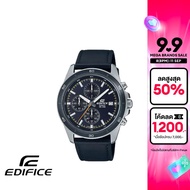 CASIO นาฬิกาข้อมือผู้ชาย EDIFICE รุ่น EFR-526L-2CVUDF สายหนัง สีดำ