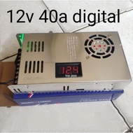 12V 40A LED Strip Power Supply Adapter - Full Ampere, Compatible, Efficient 12v power supply 12v ada