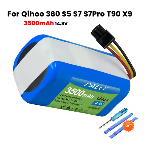 14.8V 3500mAh Robot Vacuum Cleaner Battery Pack for Qihoo 360 S5 S7 S7Pro T90 X9 Robotic Vacuum Clea
