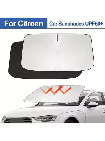 Car sunshade, front gear, sunshade, heat shield, front windshield suitable for Citroen C2, C3, C5, X