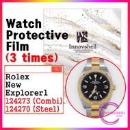 kr_Protection Films for Rolex  New Explorer1, 124273 (Combi) 124270 (Steel) (3 times) / Scratch & Co