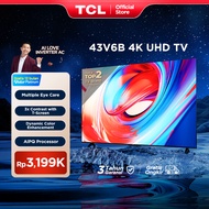 [4K Google TV] TCL 43 Inch V6B - Smart UHD - T-Screen - Dolby Audio - HDR10 - AiPQ Processor - Dynam