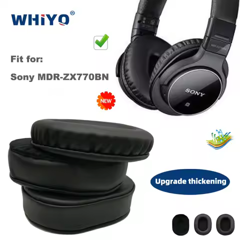 Replacement Ear Pads for Sony MDR-ZX770BN MDR ZX 770BN 770 BN Headset Parts Leather Cushion Velvet E