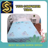 TOTO COMFORTER SELIMUT TEBAL  QUEEN SINGLE SIZES - CLEAR STOCK SALES