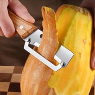 New Stainless Steel Wooden Handle Peeling Kitchen Commercial Household Winter Melon Lettuce Peeling 