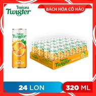 THÙNG 24 LON NƯỚC CAM ÉP ORANGE JUICE TROPICANA TWISTER 320ML