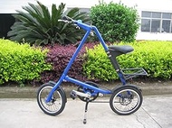 Fashionable Simplicity Ultra Light 16 Bicycle Mini Folding Bike Portable Outdoor Subway Transit Vehicles Foldable Bicycle Blue 16inch"