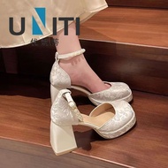 国风高跟鞋新款新中式高跟鞋玛丽珍鞋中跟5厘米2025新款夏季爆款Guofeng High Heels New New Chinese High Heels Marydrfv955.my