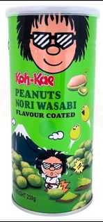 全新 泰國製造 BBD 2025年12月3日 知名花生品牌 大哥芥末味香脆花生豆 230g Koh-Kae Peanuts Nori Wasabi Flavour Coated 山葵味脆皮花生 โก๋