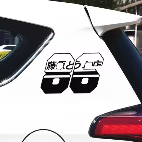Car Stickers AE86 Initial D Racing Drift Reflective Decoration For Toyota Corolla Windshield Fuel Ta