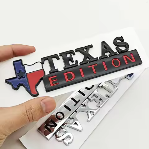 QA TEXAS EDITION Logo Emblem Car Badge Trunk Sticker For Ford Jeep Chevrolet Ram GMC Dodge Cadillac