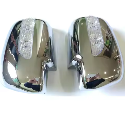 Chrome Door Mirror Cover with Led Lamp Light For Toyota Fortuner SW4 2005-2008, 2009-2011 Car Stylin