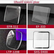 Square Watch Crystal Square Mineral Glass Model For Casio LTP-1208 SHS-D400 EF-333 EFR-511 EDIFICE W