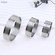 Fstyzx 5/6/7/8CM Classic 304 Stainless Steel Mousse Ring Cake Mold With Hole Tart Bottom Tower Fruit