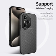 Trường hợp đối với Huawei Honor 400 400pro 5g 2025 sợi carbon sang trọng Pattern PC Magnetic Ốp điện