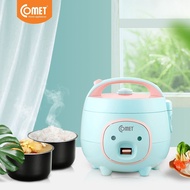 Nồi cơm điện mini nắp gài dung tích 08 lít nồi cơm 1-3 người ăn nồi nấu cho bé ăn dặm - Comet CM8006