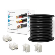 LEADTOPS  22 18 16 AWG Gauge 2 Core Conductor Electrical Wire Cable 10M 15.24M 30.48M 45.72M for LED