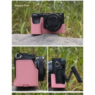 Suitable for Sony A6400 Camera Bag A6100 A7C2 Protective Case Genuine Leather A6700 Leather Case A7C