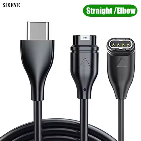 USB Type C Power Adapter Charger Cable For Garmin Fenix 5 5X 6 6S 6X Pro 7 7S 7X Forerunner 45 55 16