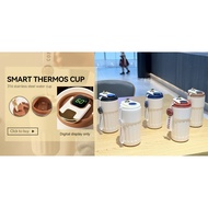 【Ship In 24h】显温便携現貨316不銹鋼咖啡杯雙層真空智慧保溫杯可显温度GEESO 450ML Portable Coffee Mug SUS 316 Temperature Digital