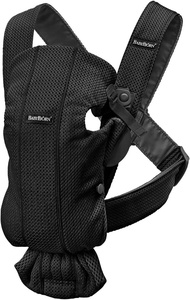 Baby Bjorn Baby Carrier MINI Air for newborns to 12 months black easy to wear lightweight and compac
