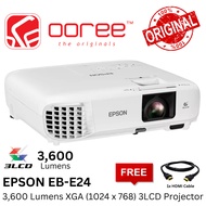 EPSON EB-E24, EB E24, E24 / EB-X06 3600 LUMENS PROJECTOR 3LCD XGA 1024x768, CONTRAST RATIO: 15000:1,
