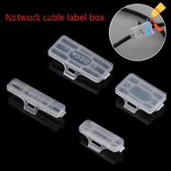 LY 50Pcs Useful Cable Labels Waterproof Tag Box Identification Tags Display Sign Marker Tool Transpa