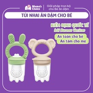 Mama's Choice Baby Chewing Bag, Anti-choking Fruit Pacifier, Comes with 3 Nipple Sizes Suitable for 