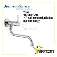 Johnson Suisse WBFA300752CP Trevi ½" Wall Mounted Ablution Tap With Flange