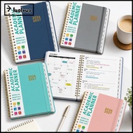 LUOLVUO Academic Planner Book, Spiral Binding A5 Calendar Planner, 2027 Monthly/Weekly with Tabs Pla