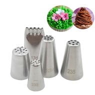 233#234#235#134# Stainless Steel Grass Icing Piping Nozzles Cake Cream Decorating Tips Pastry Cupcak