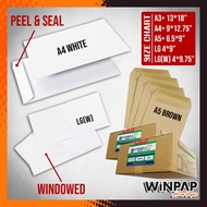 White Envelope Brown Envelope (Per Box) Sampul Surat, A4 Envelope, Window Envelope, A3 Envelope, Kad