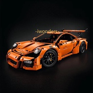 MOC Lepin 1:8 model Porsche 911 GT3 RS Porsche supercar building blocks boy car toy building block car gift