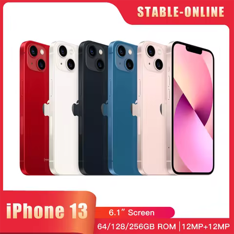 Apple iPhone 13 Original 5G Smartphone 6.1" OLED A15 Bionic 128GB/256GB/512GB Face ID NFC iOS 12MP D