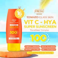 Fresh Skinlab Tomato Glass Skin 3in1 Vitamin C VIT C-HYA Super Sunscreen SPF100 100ml