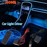 24HOME Car Led Strip Light Flexible Neon Light EL Wire Driver Inverter USB Car Adapter Controller A6
